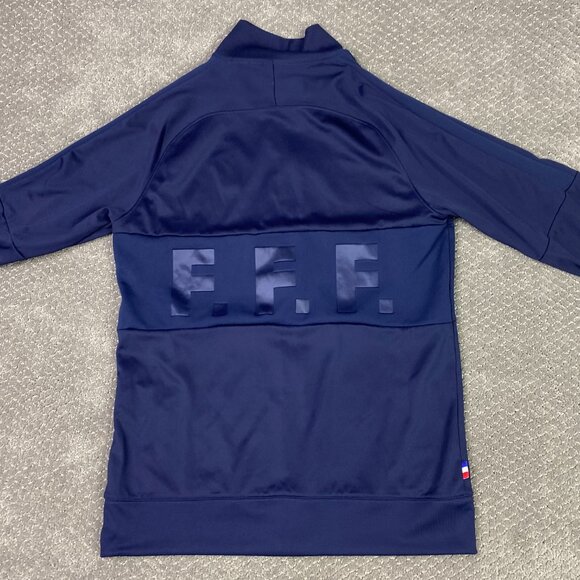 Nike France National Team Football Track Jacket Men's Medium Blue Training Zip - Picture 2 of 10